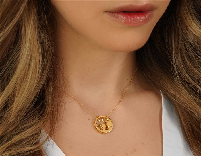 گردنبند طلا زنانه مادر و فرزند