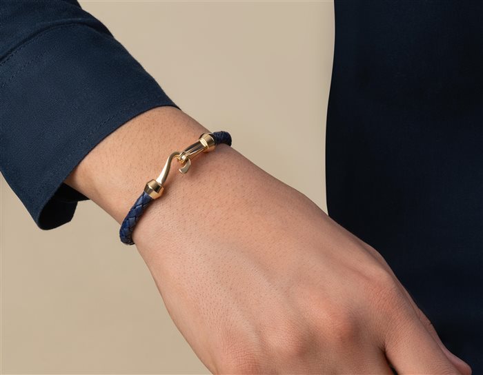 دستبند طلا مردانه هوک