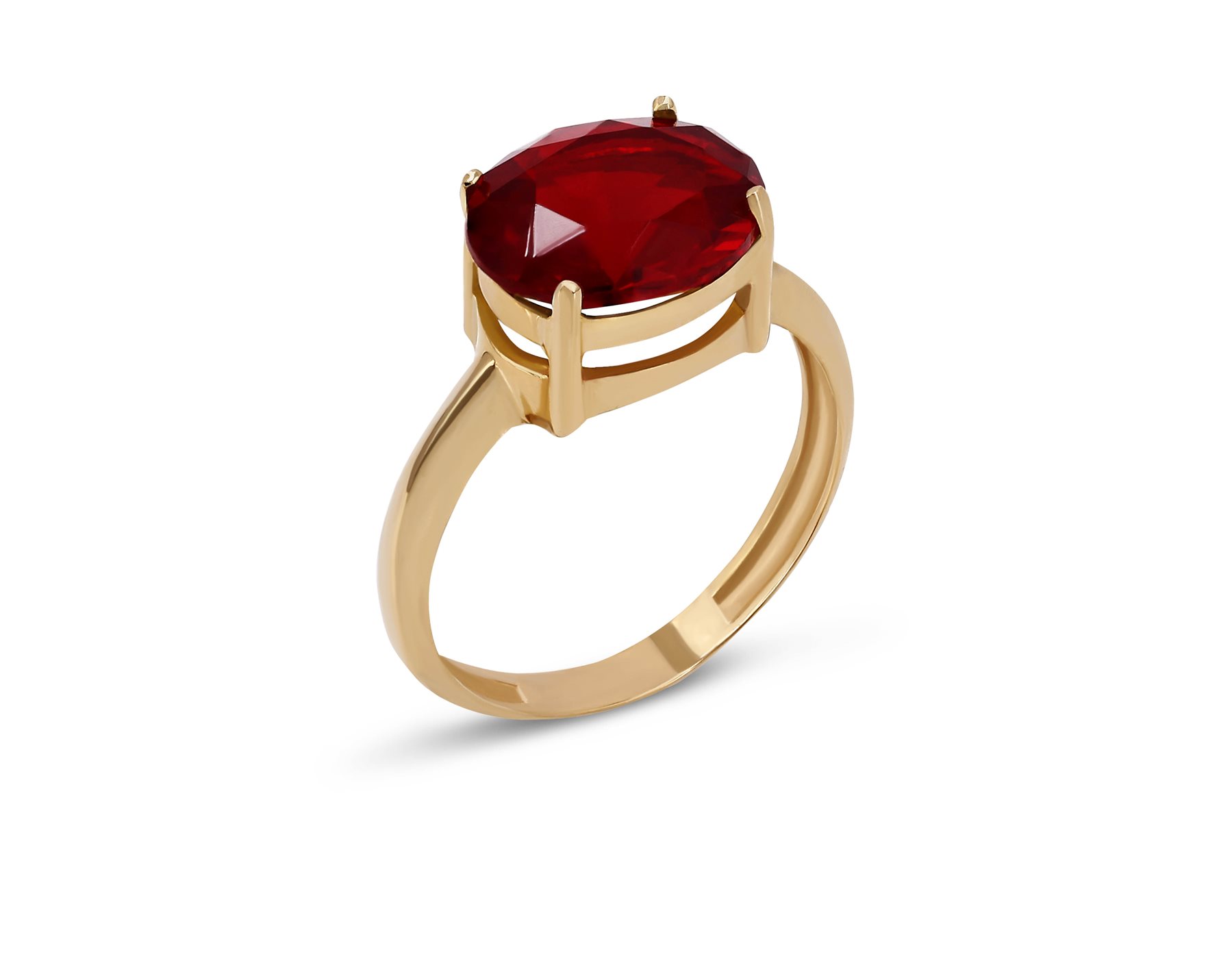 انگشتر طلا زنانه ویترای بیضی سرخ انگشتر طلا زنانه ویترای بیضی سرخ