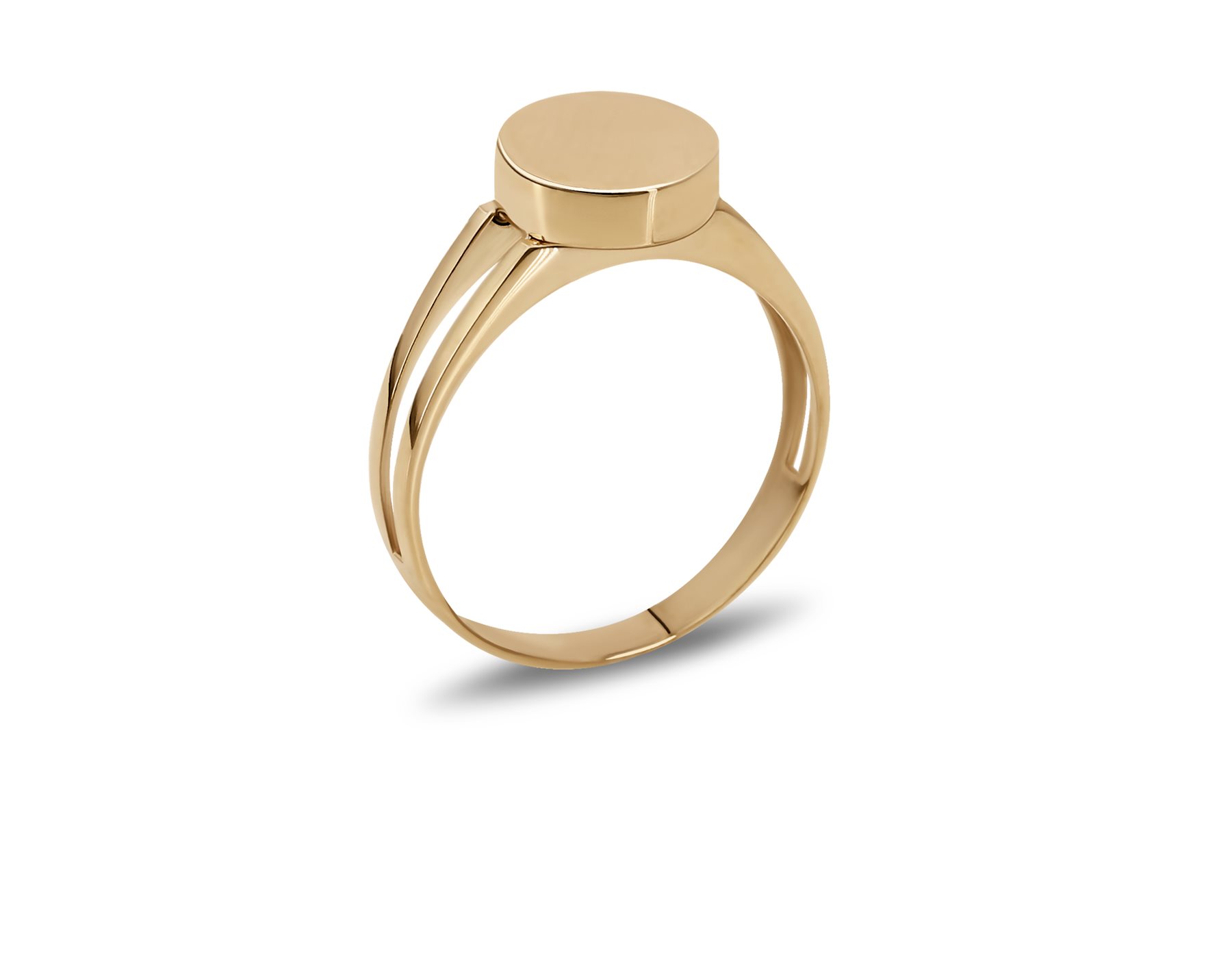 انگشتر طلا زنانه دایره آینهای انگشتر طلا زنانه دایره آینهای