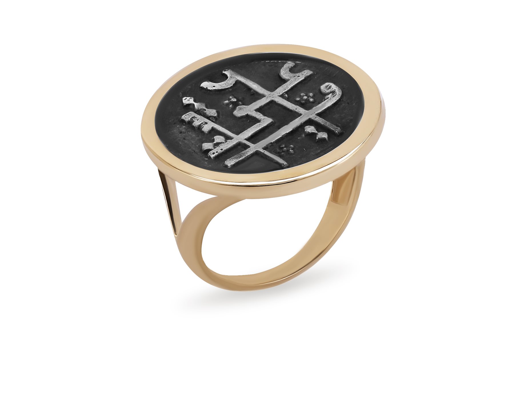 انگشتر طلا زنانه سکه عشق انگشتر طلا زنانه سکه عشق