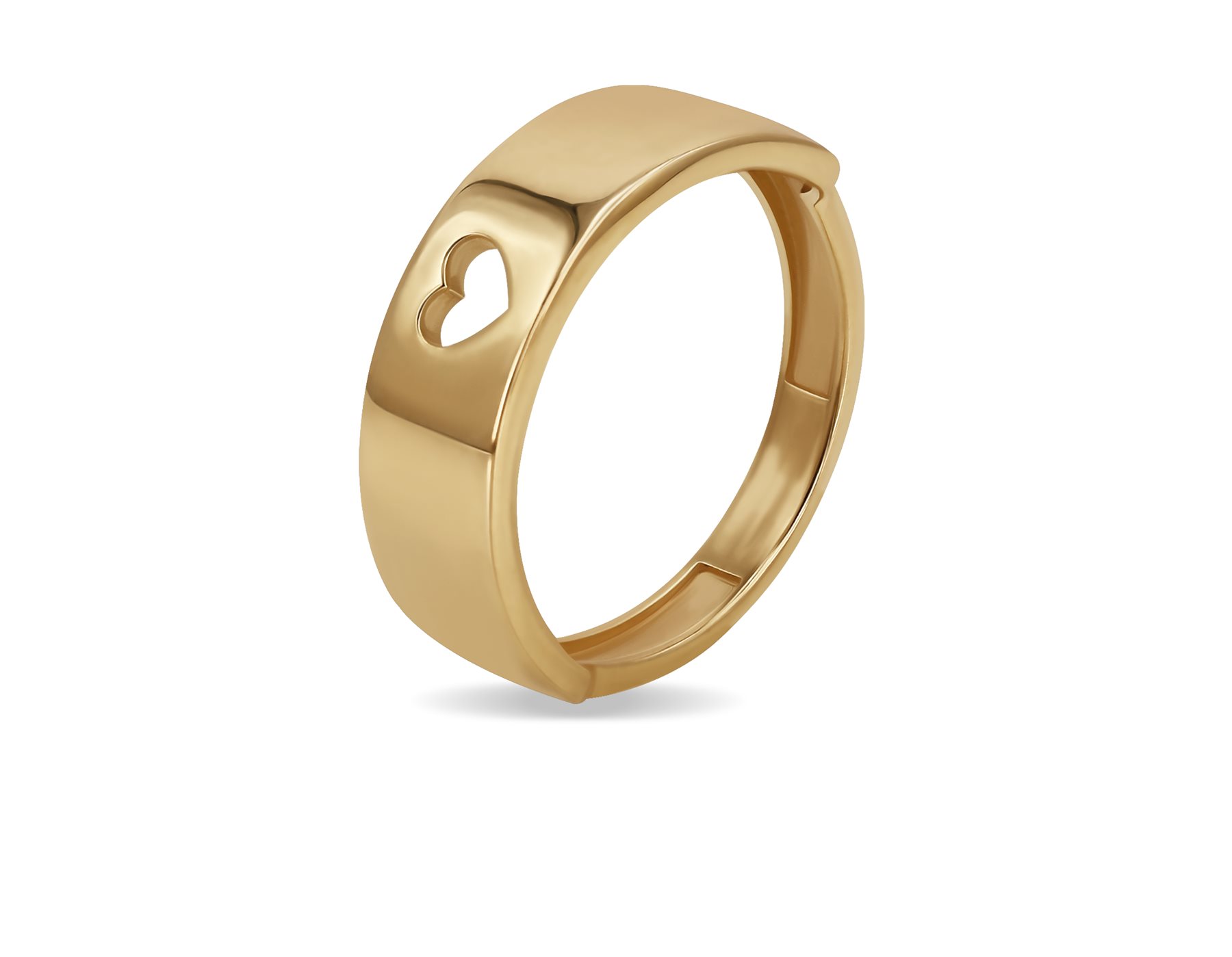 انگشتر طلا زنانه قلب توخالی انگشتر طلا زنانه قلب توخالی