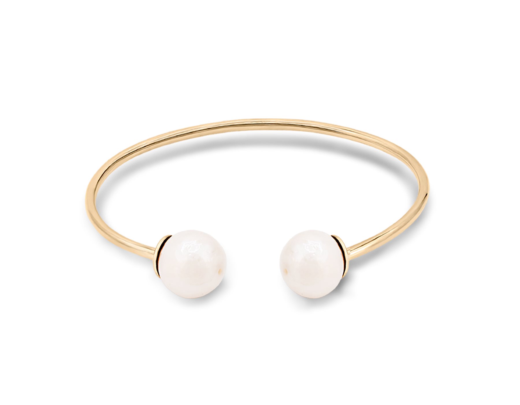 بنگل طلا زنانه مروارید باروک بنگل طلا زنانه مروارید باروک