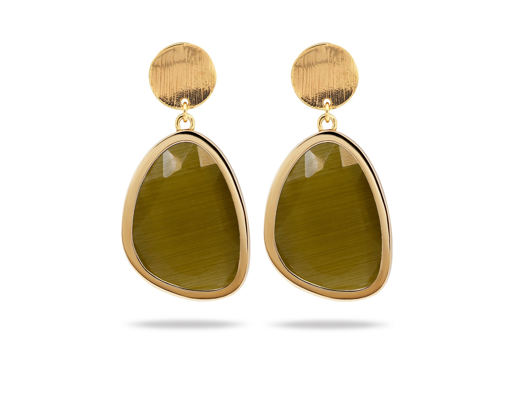 گوشواره طلا زنانه کندی کیوی گوشواره طلا زنانه کندی کیوی