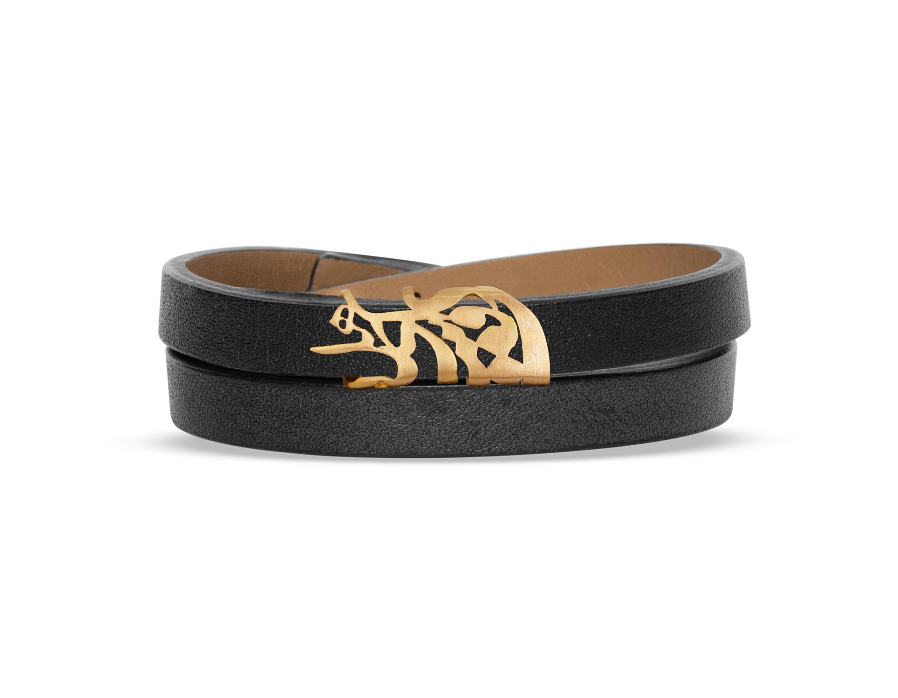 دستبند چرم و طلا مردانه هله ای دوست دستبند چرم و طلا مردانه هله ای دوست