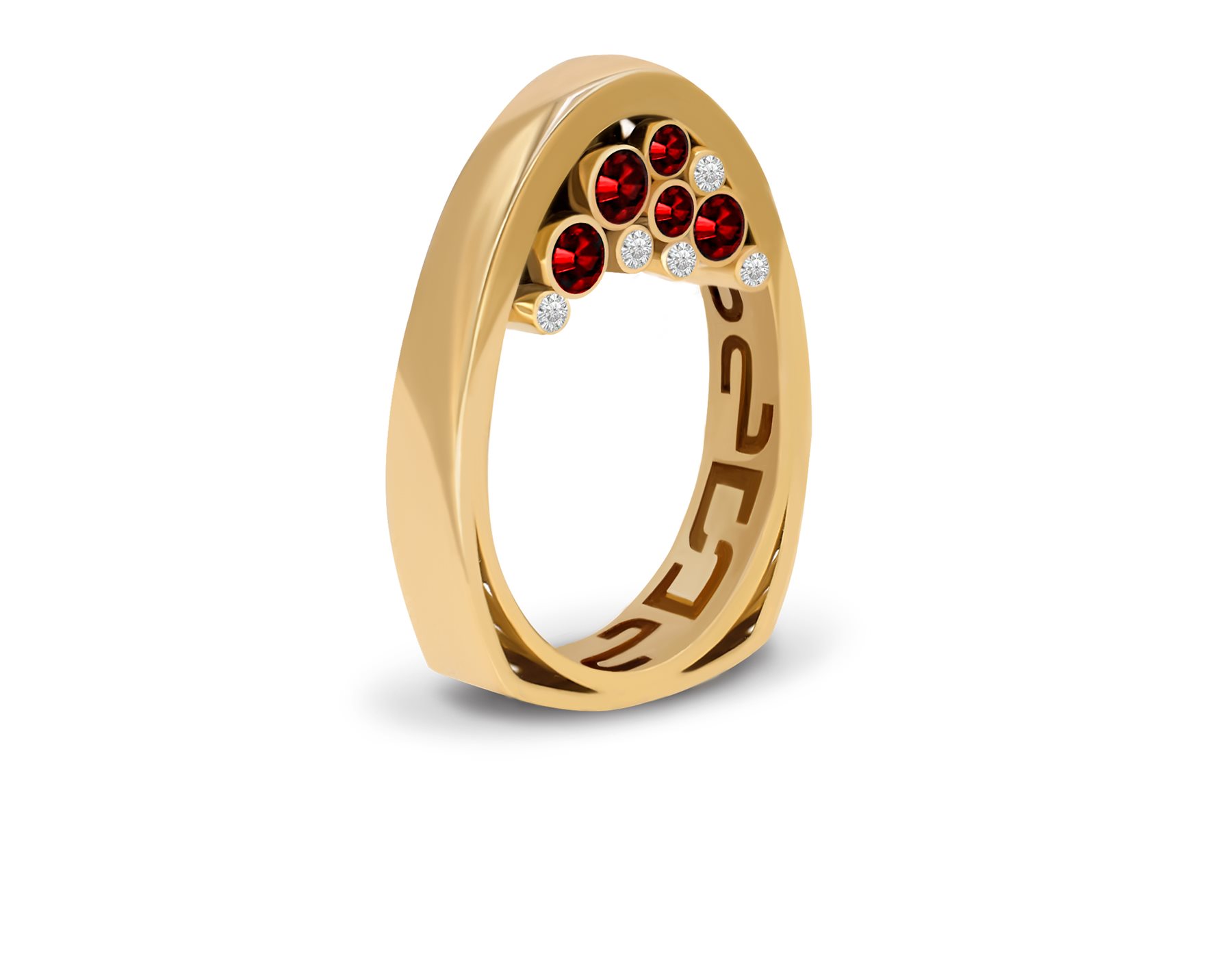 انگشتر طلا زنانه اُرسی قرمز انگشتر طلا زنانه اُرسی قرمز