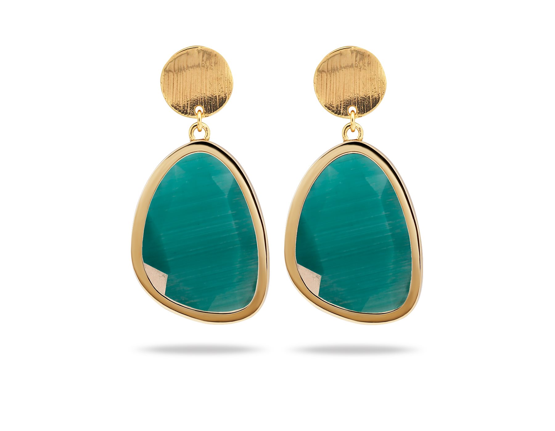 گوشواره طلا زنانه کندی نعنا گوشواره طلا زنانه کندی نعنا