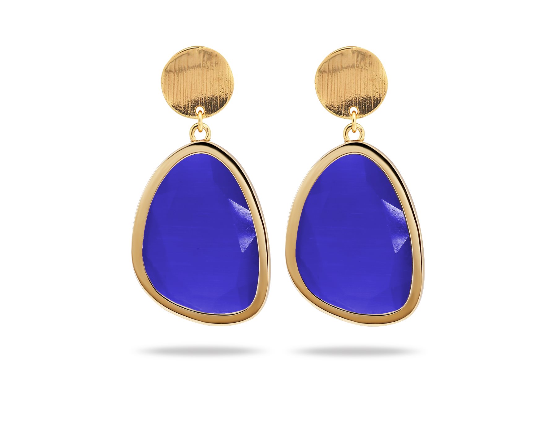 گوشواره طلا زنانه کندی بلوبری گوشواره طلا زنانه کندی بلوبری