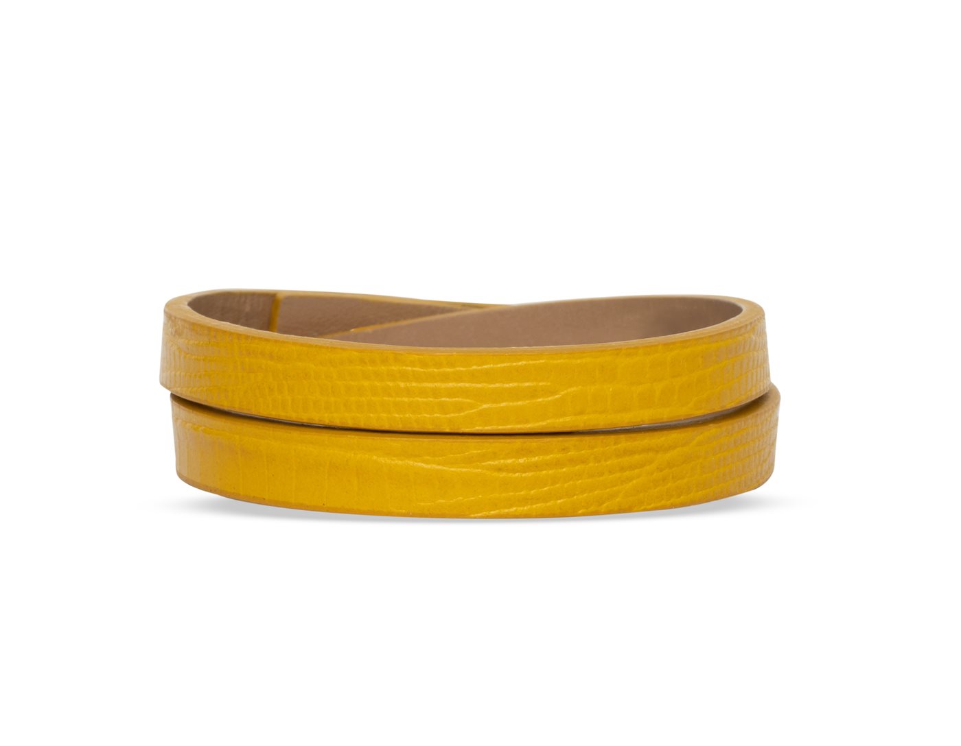 دستبند چرم زنانه لیزارد زرد دستبند چرم زنانه لیزارد زرد