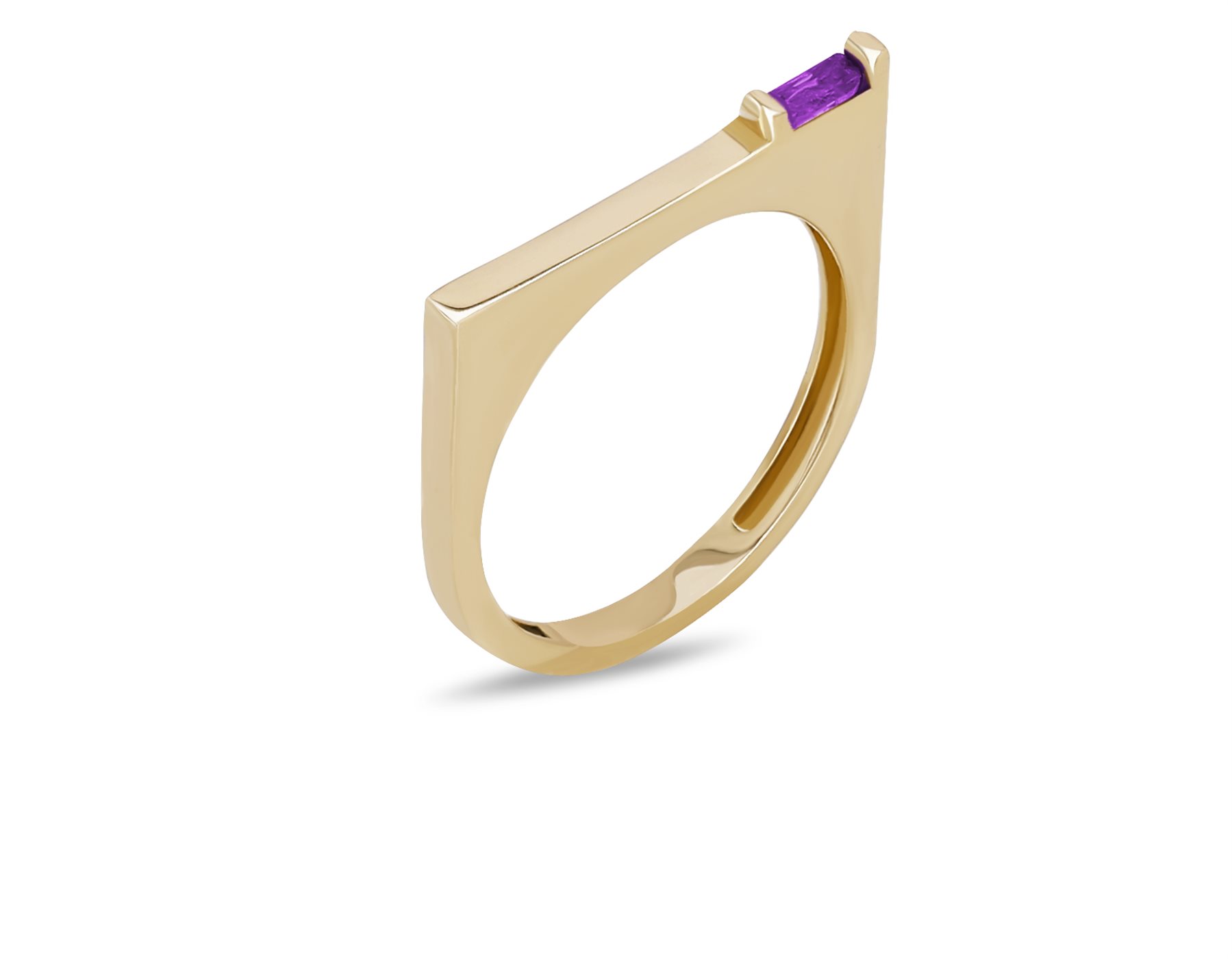 انگشتر طلا زنانه شمیم بنفش انگشتر طلا زنانه شمیم بنفش