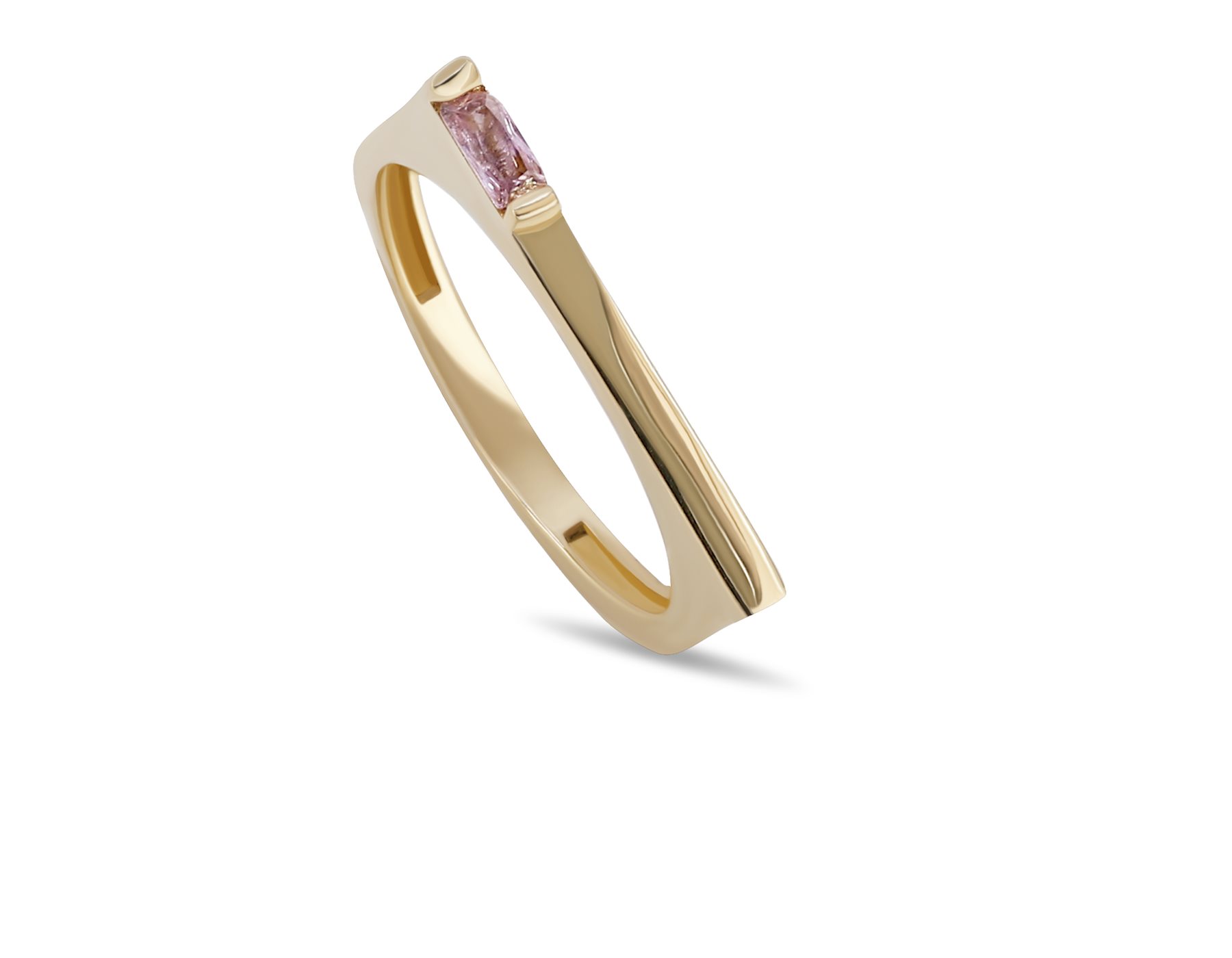 انگشتر طلا زنانه شمیم صورتی انگشتر طلا زنانه شمیم صورتی