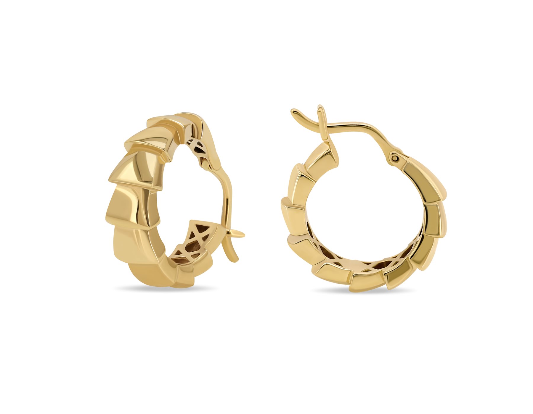 گوشواره طلا زنانه کلیپسی صدفی گوشواره طلا زنانه کلیپسی صدفی