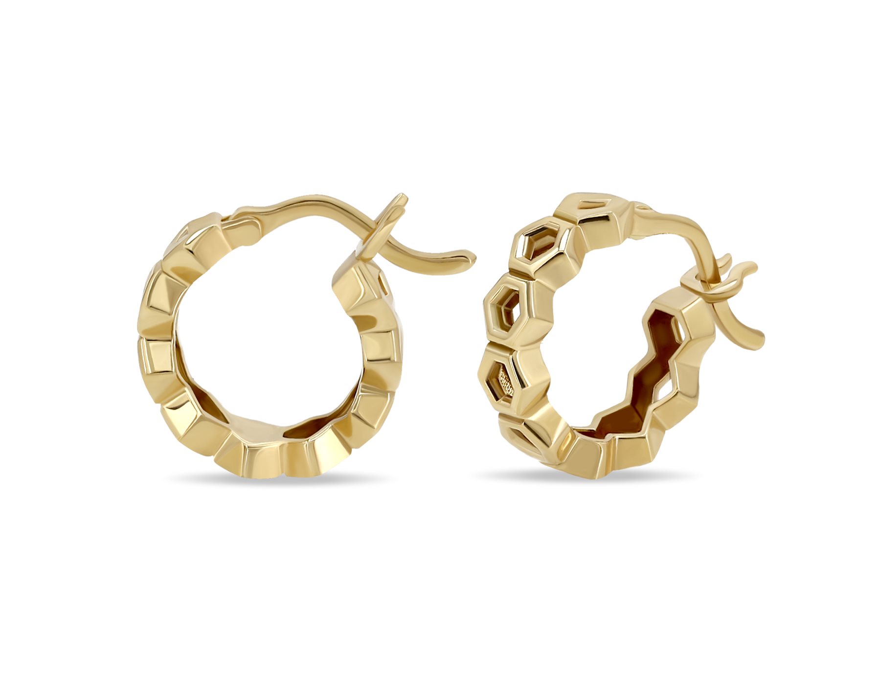 گوشواره طلا زنانه کلیپسی مهرهای گوشواره طلا زنانه کلیپسی مهرهای