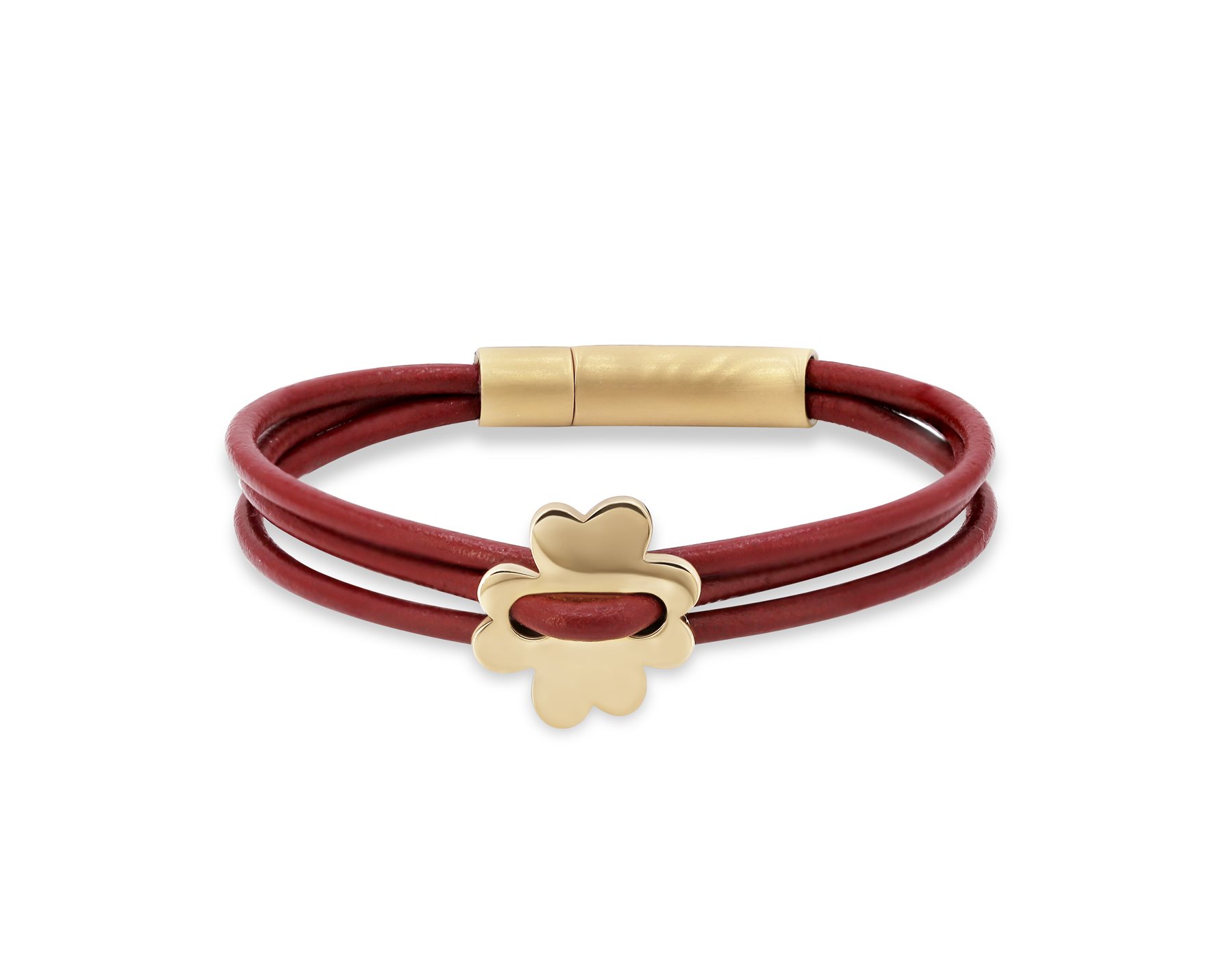 دستبند چرم و طلا زنانه فیوره دستبند چرم و طلا زنانه فیوره