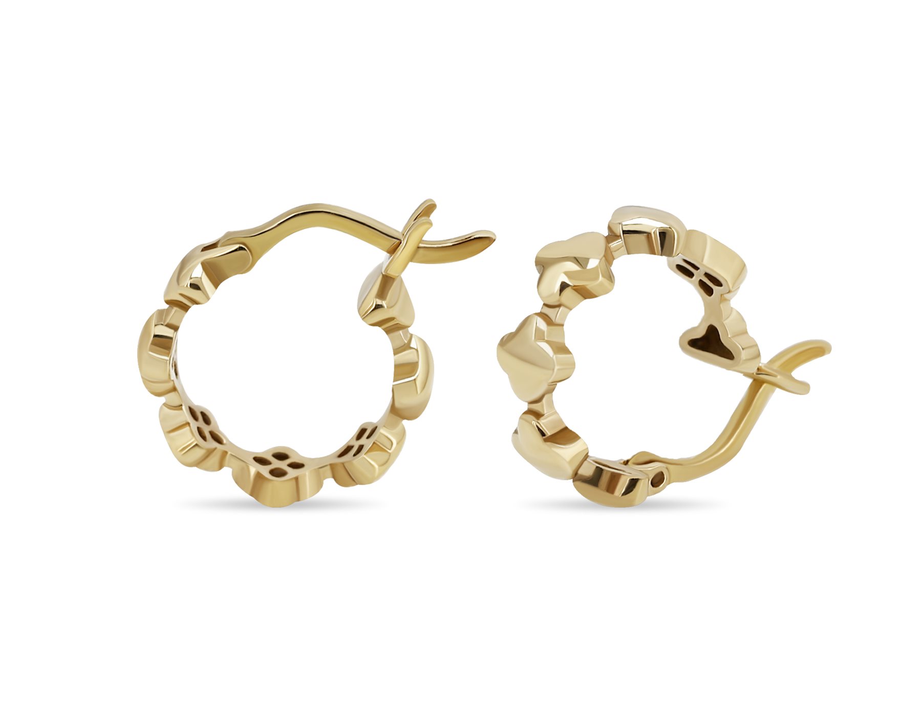 گوشواره طلا زنانه کلیپسی ونکلیف گوشواره طلا زنانه کلیپسی ونکلیف