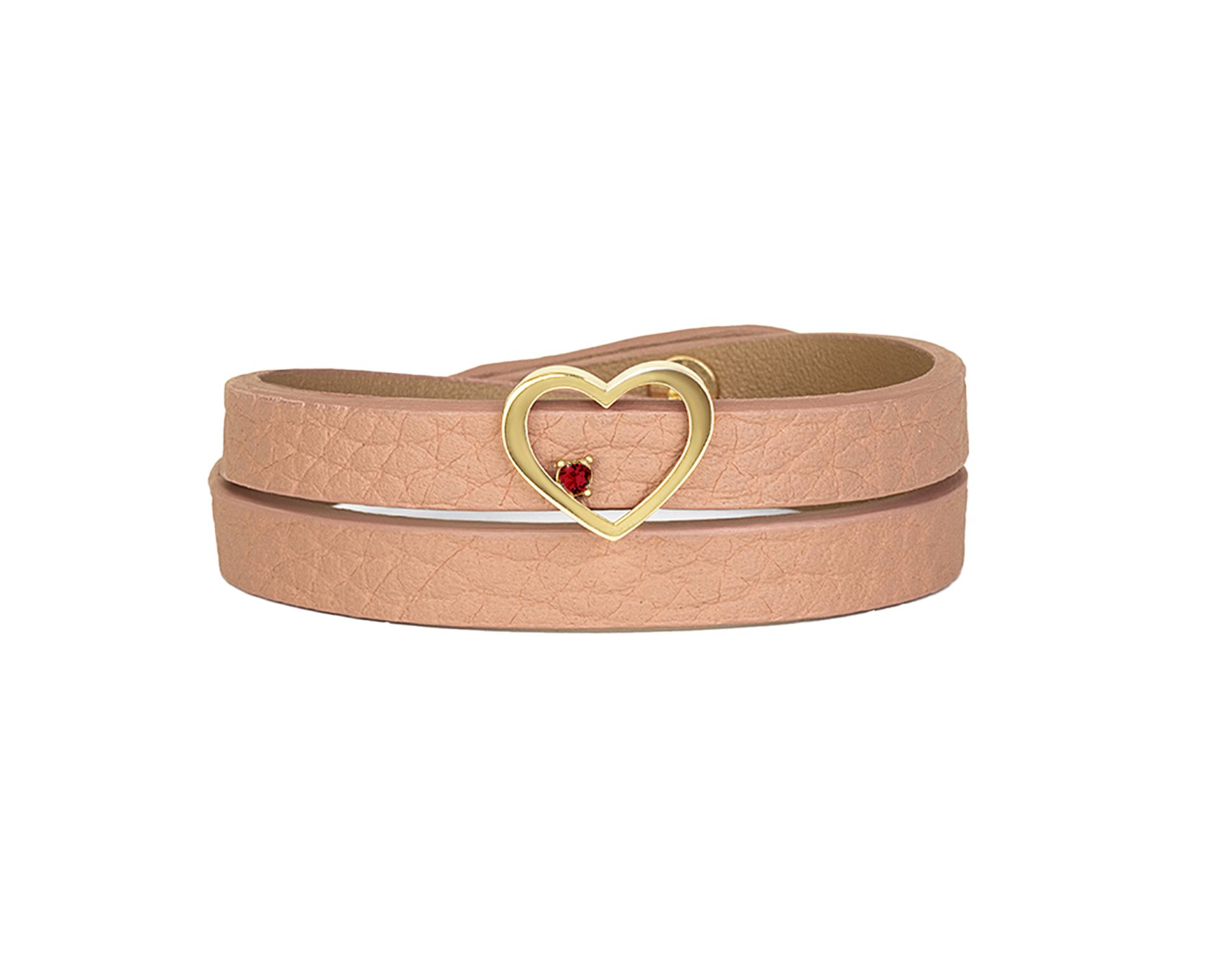 دستبند چرم و طلا زنانه قلب نگین قرمز دستبند چرم و طلا زنانه قلب نگین قرمز