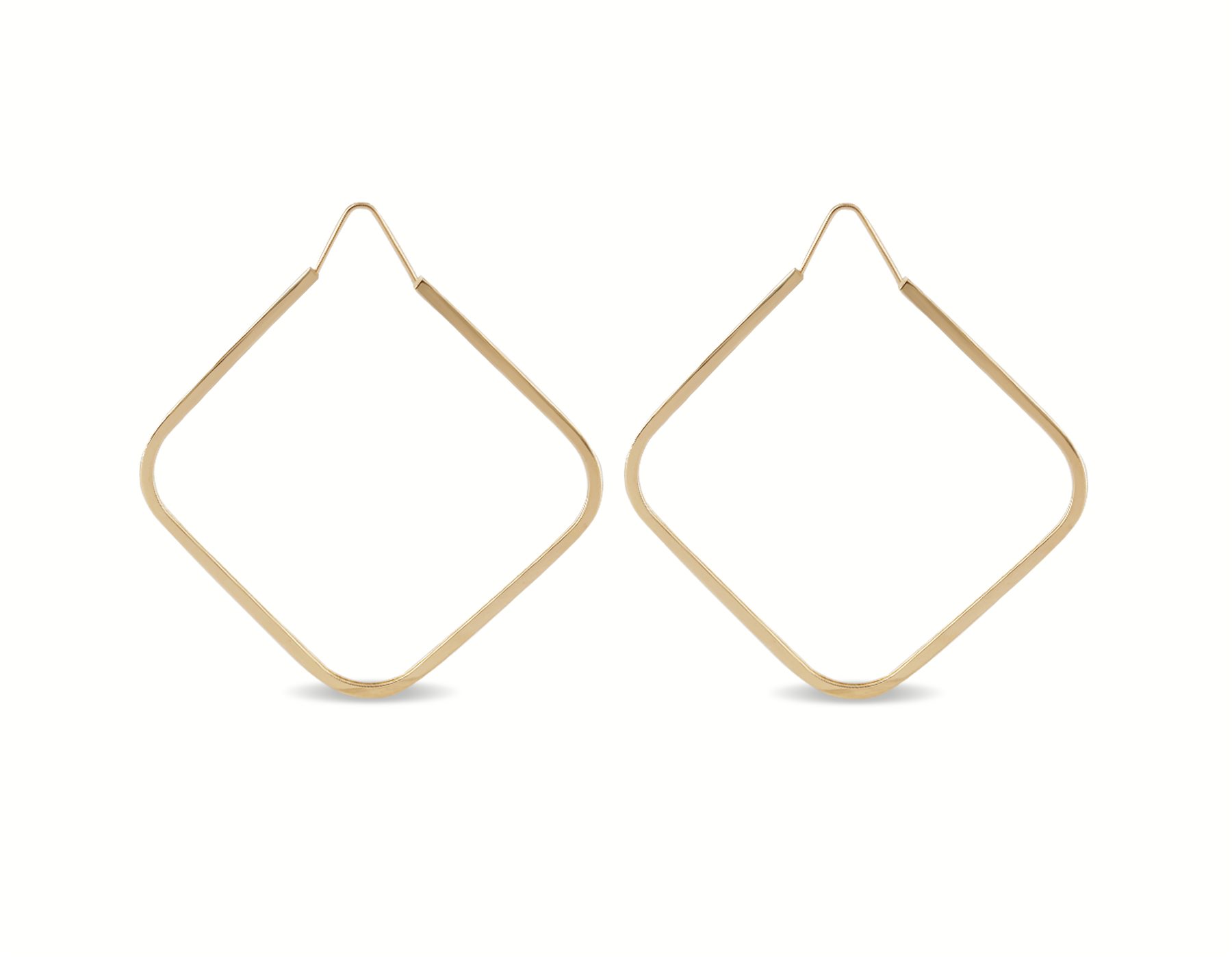 گوشواره طلا زنانه چهار ضلعی گوشواره طلا زنانه چهار ضلعی