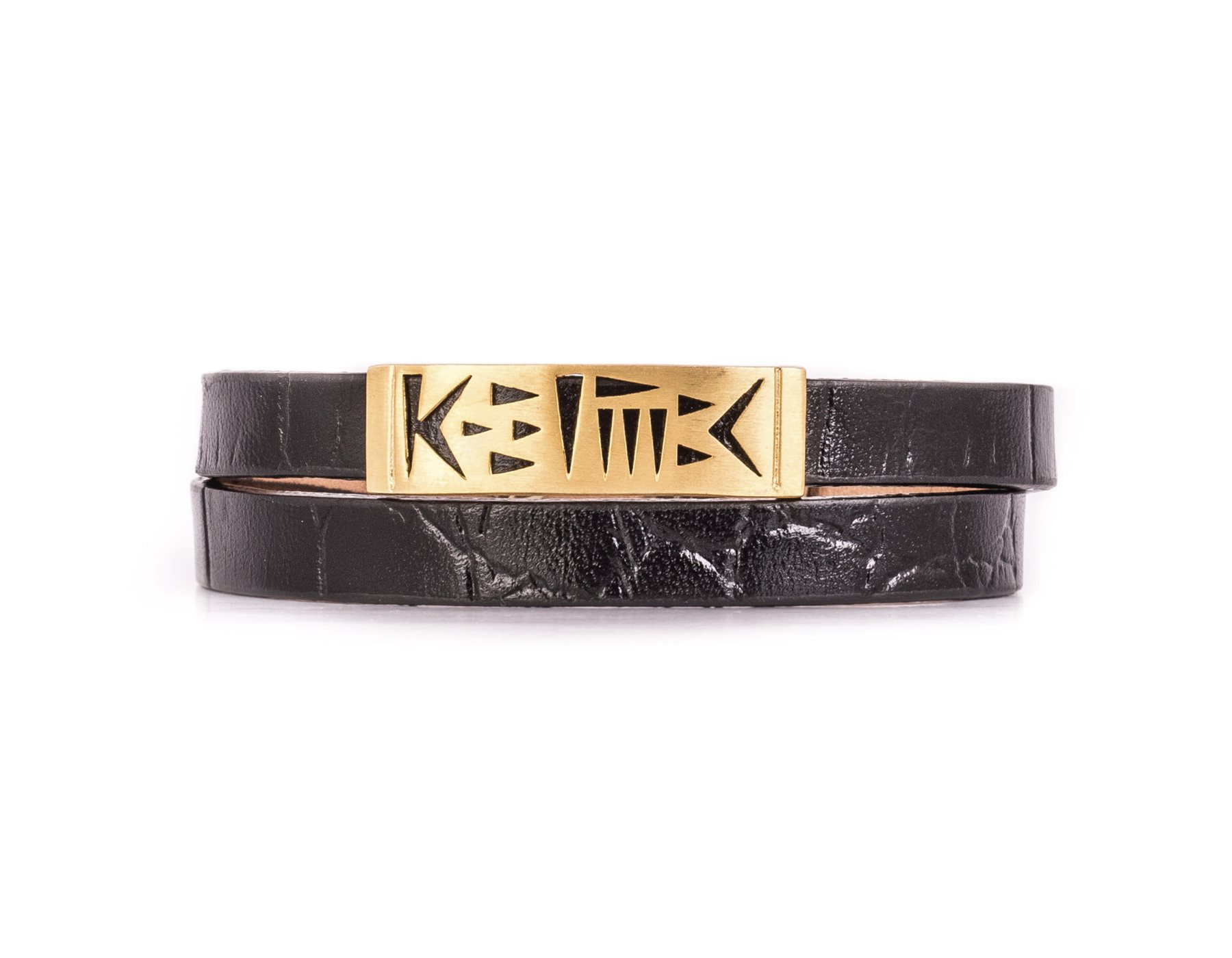 دستبند چرم و طلا مردانه ایران میخی دستبند چرم و طلا مردانه ایران میخی