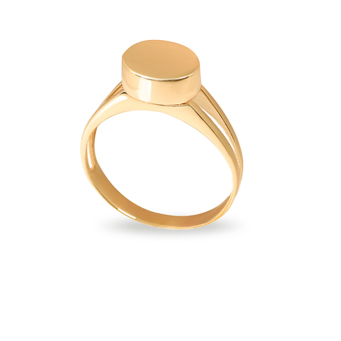 انگشتر طلا زنانه بیضی آینهای انگشتر طلا زنانه بیضی آینهای