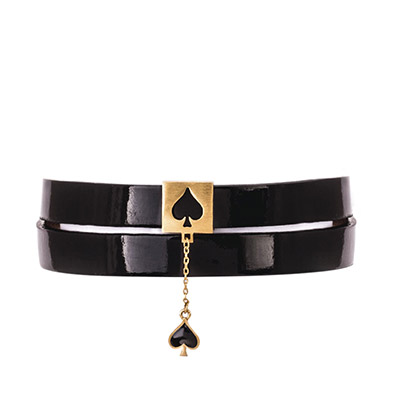 دستبند چرم و طلا پیک آویز
