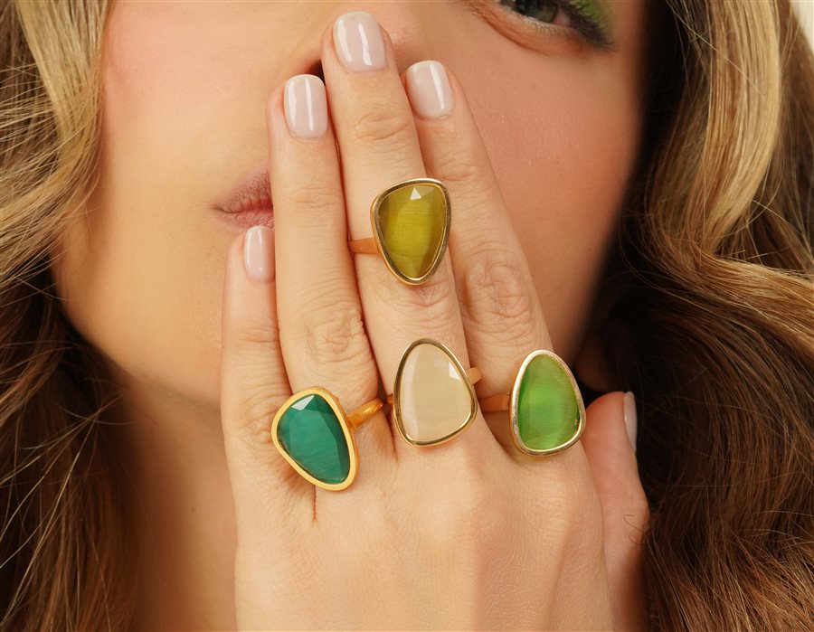 انگشتر کندی سفید انگشتر کندی سفید