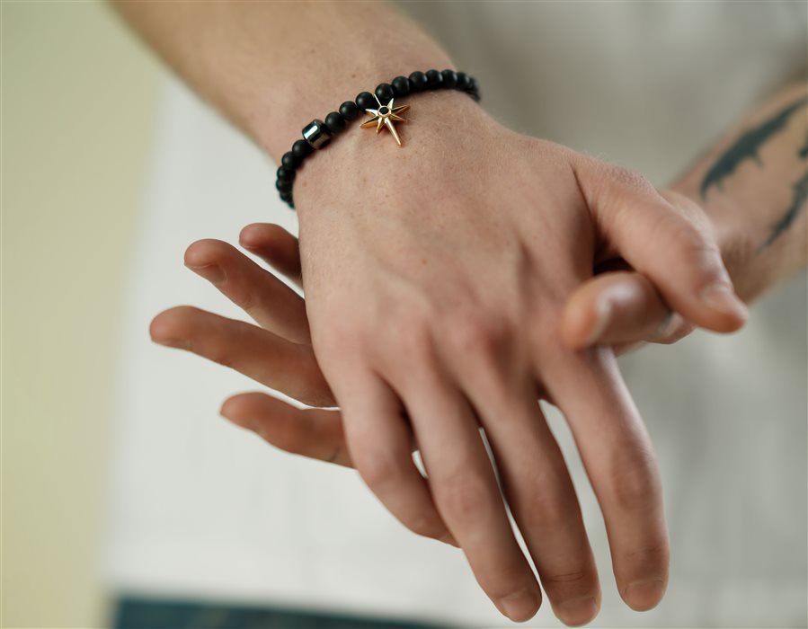 دستبند طلا مردانه پولاریس دستبند طلا مردانه پولاریس