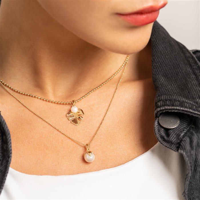 آویز طلا زنانه برگ انجیر