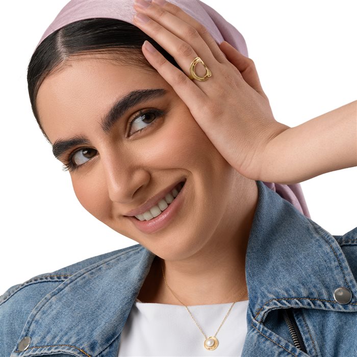 انگشتر طلا زنانه آبرنگ