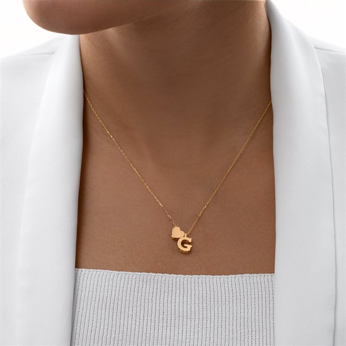 گردنبند طلا زنانه حرف G