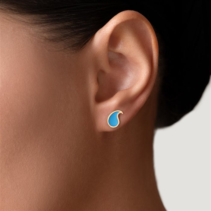 گوشواره طلا زنانه بته جقه بزرگ