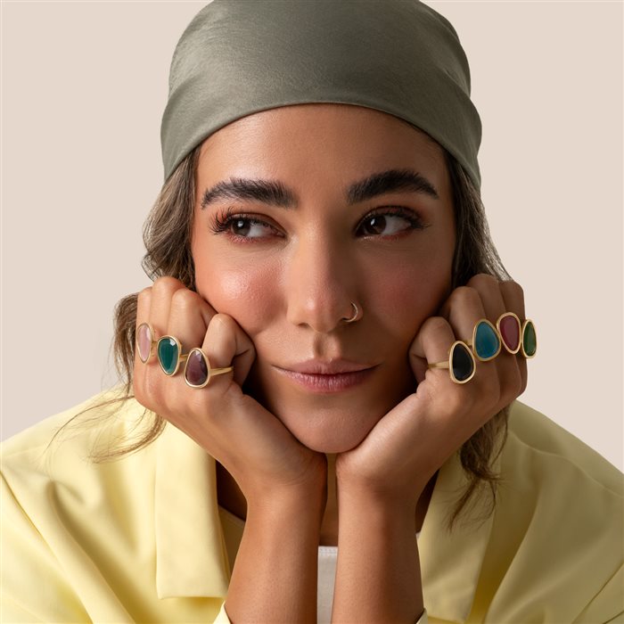 انگشتر طلا زنانه کندی سودا