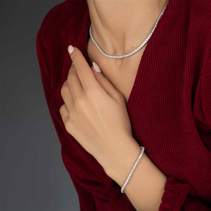 دستبند طلا زنانه تنیس