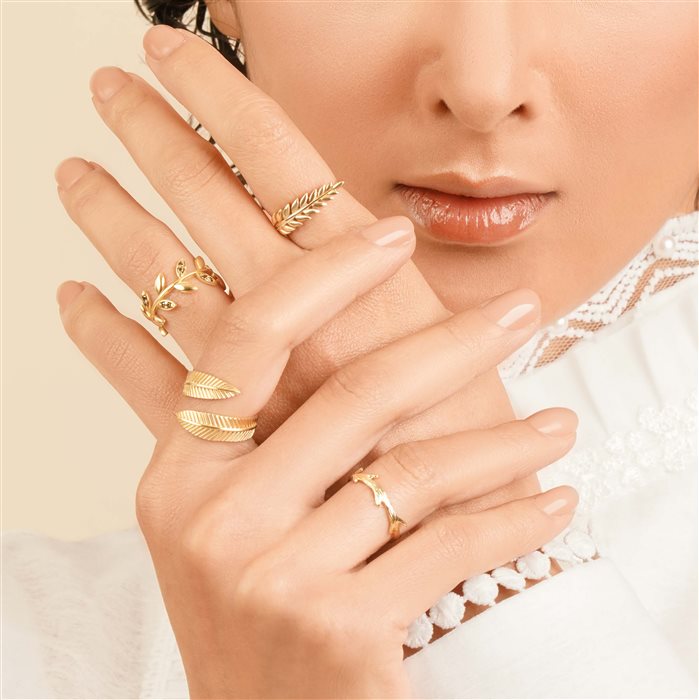 انگشتر طلا زنانه خوشه گندم