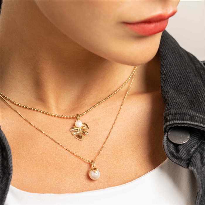 زنجیر طلا زنانه توپی ریز