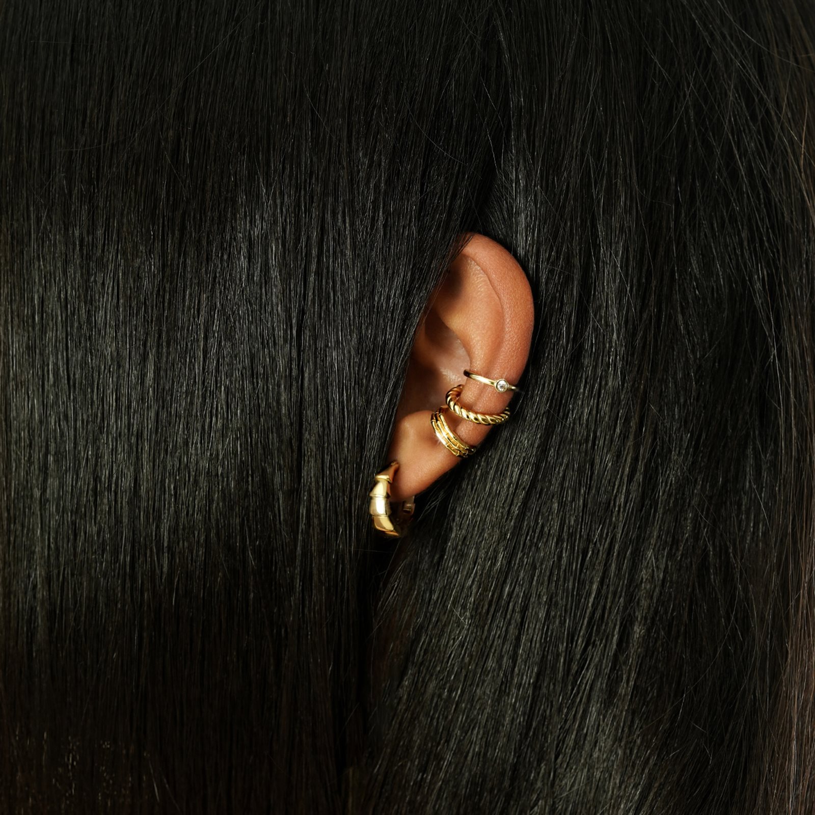 گوشواره طلا زنانه کلیپسی صدفی گوشواره طلا زنانه کلیپسی صدفی