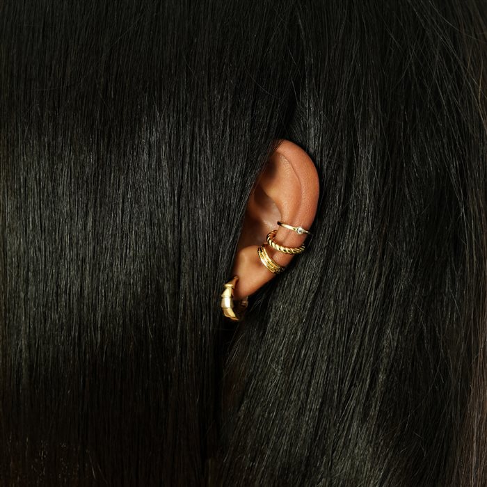 گوشواره طلا زنانه کلیپسی صدفی