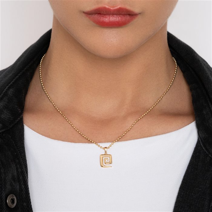 آویز طلا زنانه اسپیرال