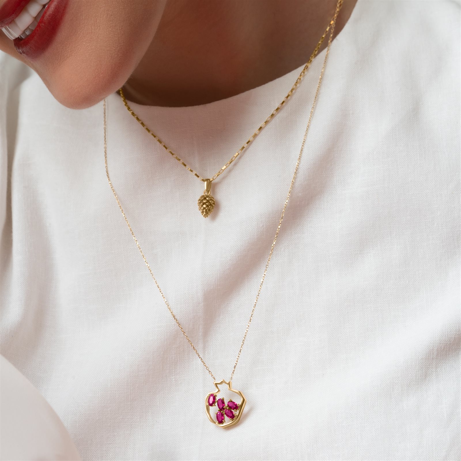 آویز طلا زنانه انار بزرگ