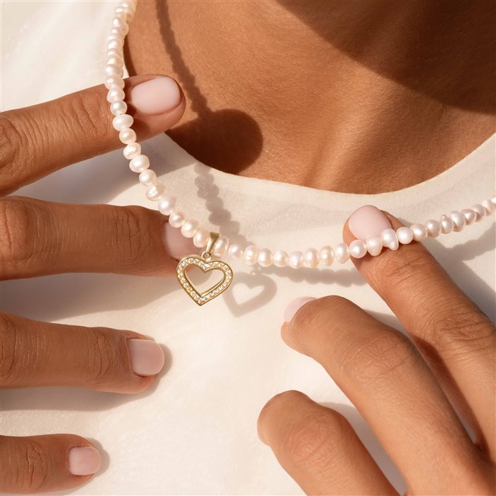 گردنبند طلا زنانه پرلاو