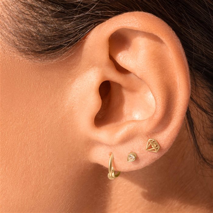 پیرسینگ طلا زنانه میخ