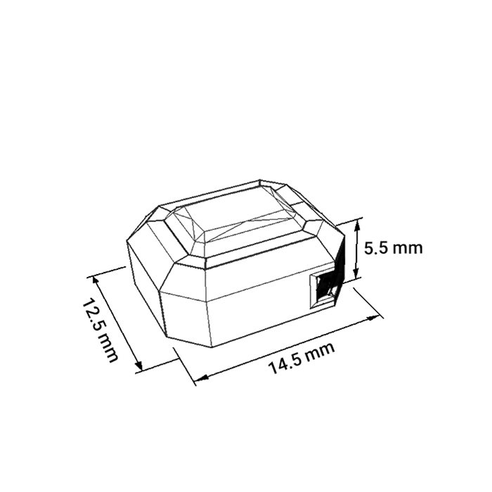 آویز طلا زنانه رقصان سامبا کوچک