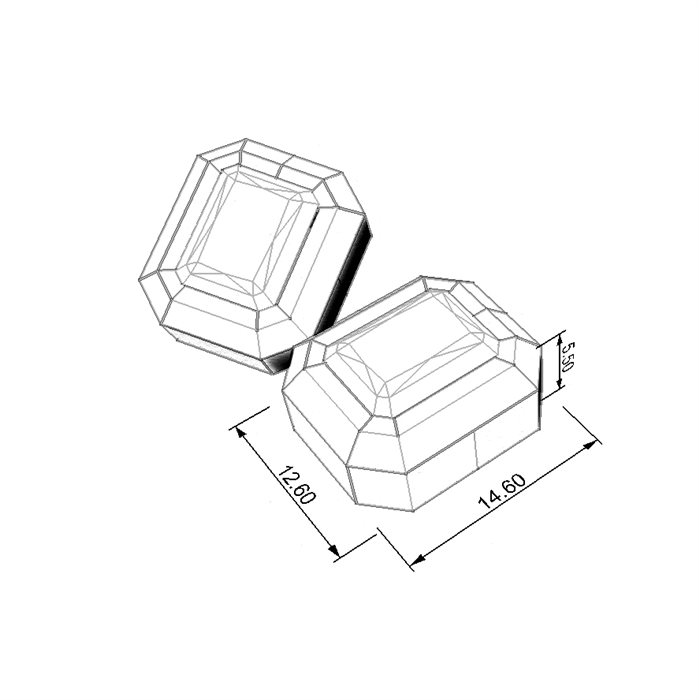 گوشواره طلا زنانه رقصان لامبادا