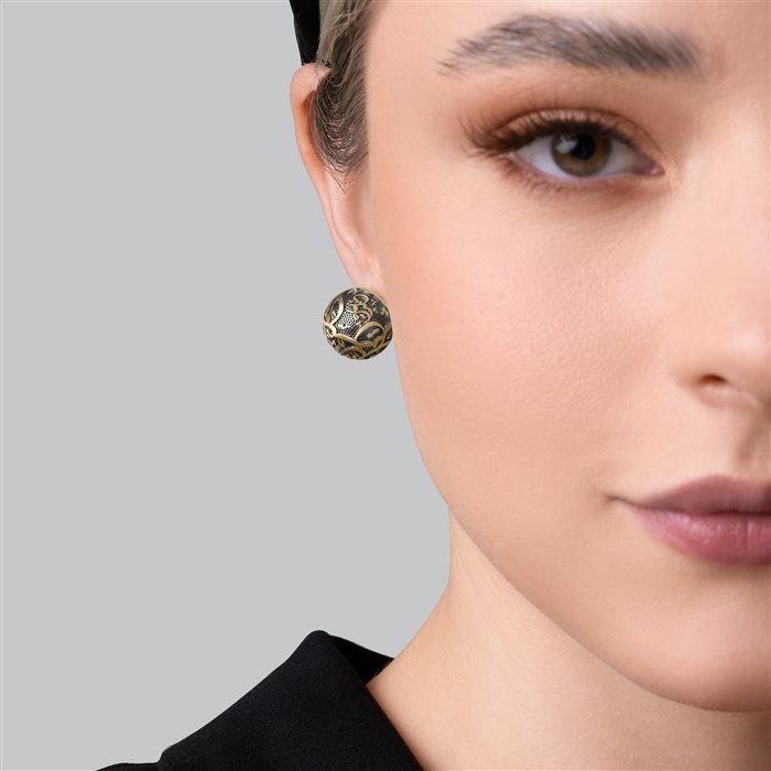 گوشواره طلا زنانه زر و خط عشق