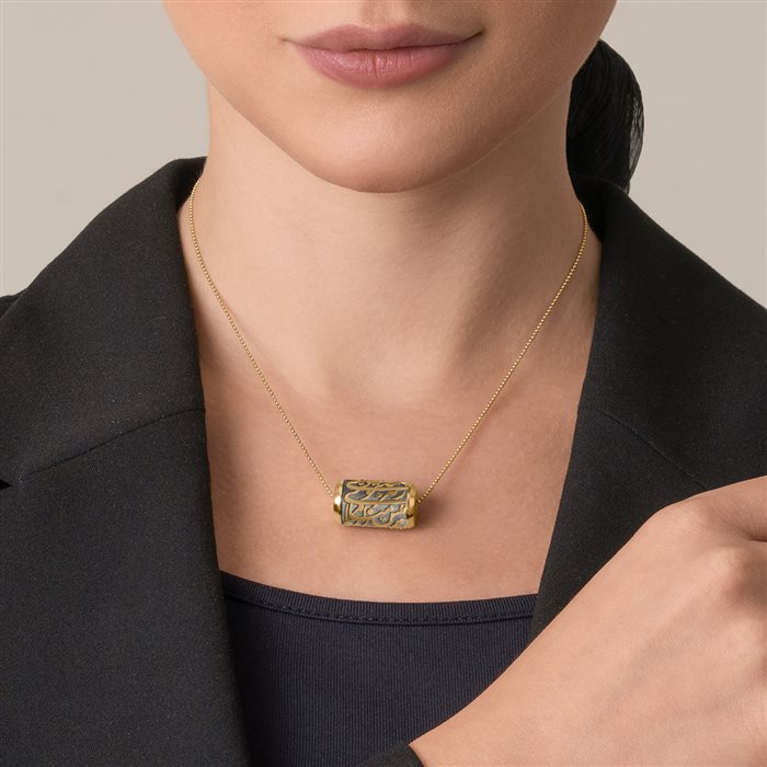 گردنبند طلا زنانه زر و خط قند تویی