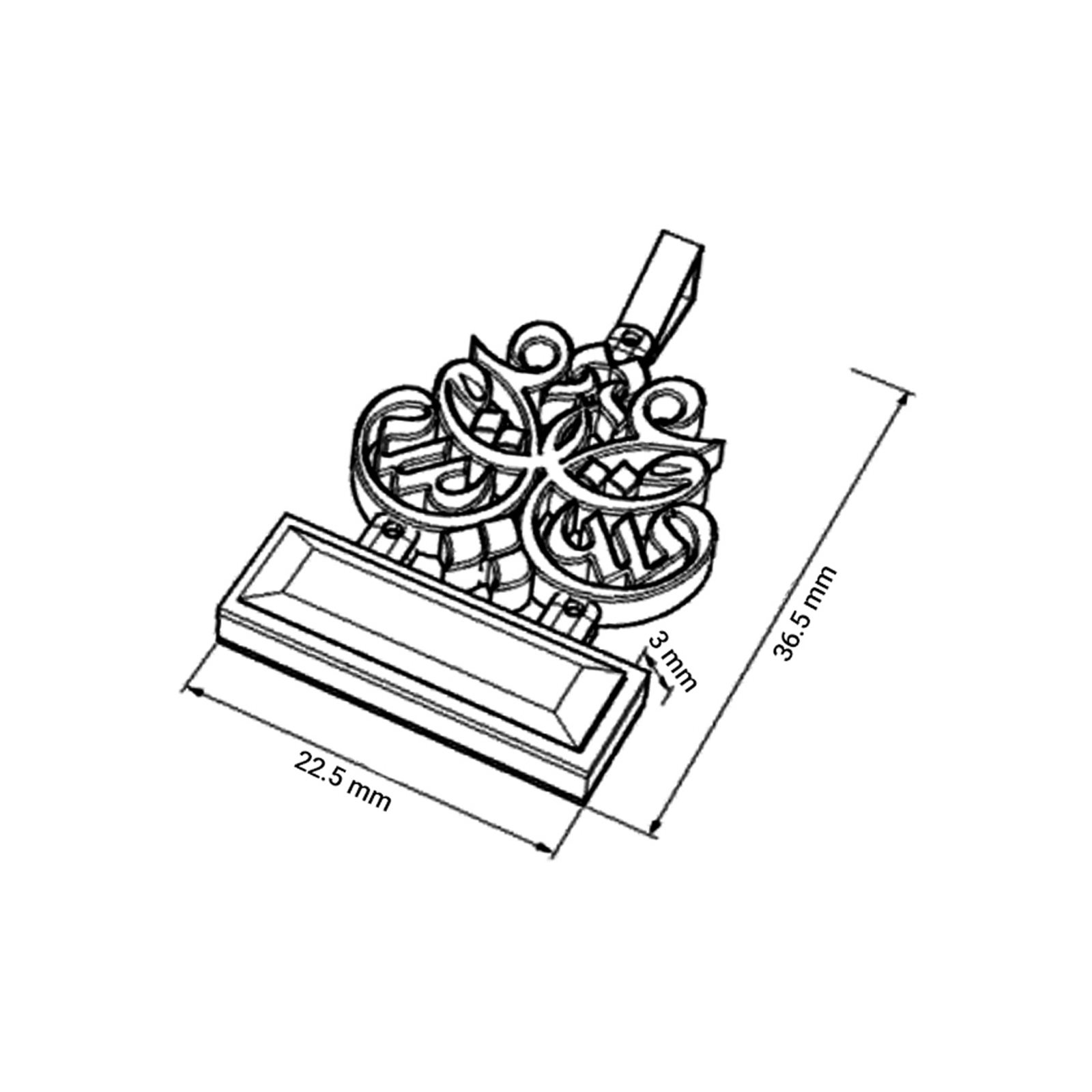 آویز طلا زنانه نقش عشق آویز طلا زنانه نقش عشق
