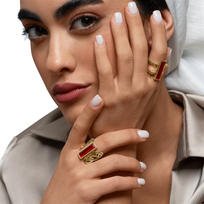 انگشتر طلا زنانه نقش عشق