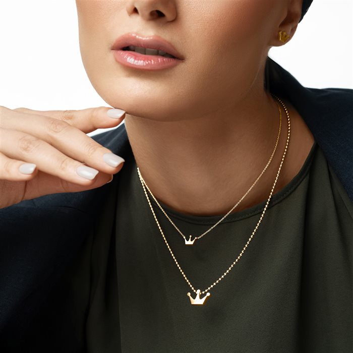 آویز طلا زنانه تاج