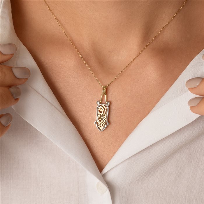 آویز طلا زنانه آفاق