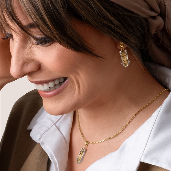 آویز طلا زنانه آفاق