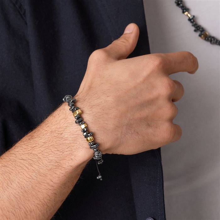 دستبند سنگ و طلا ماگما